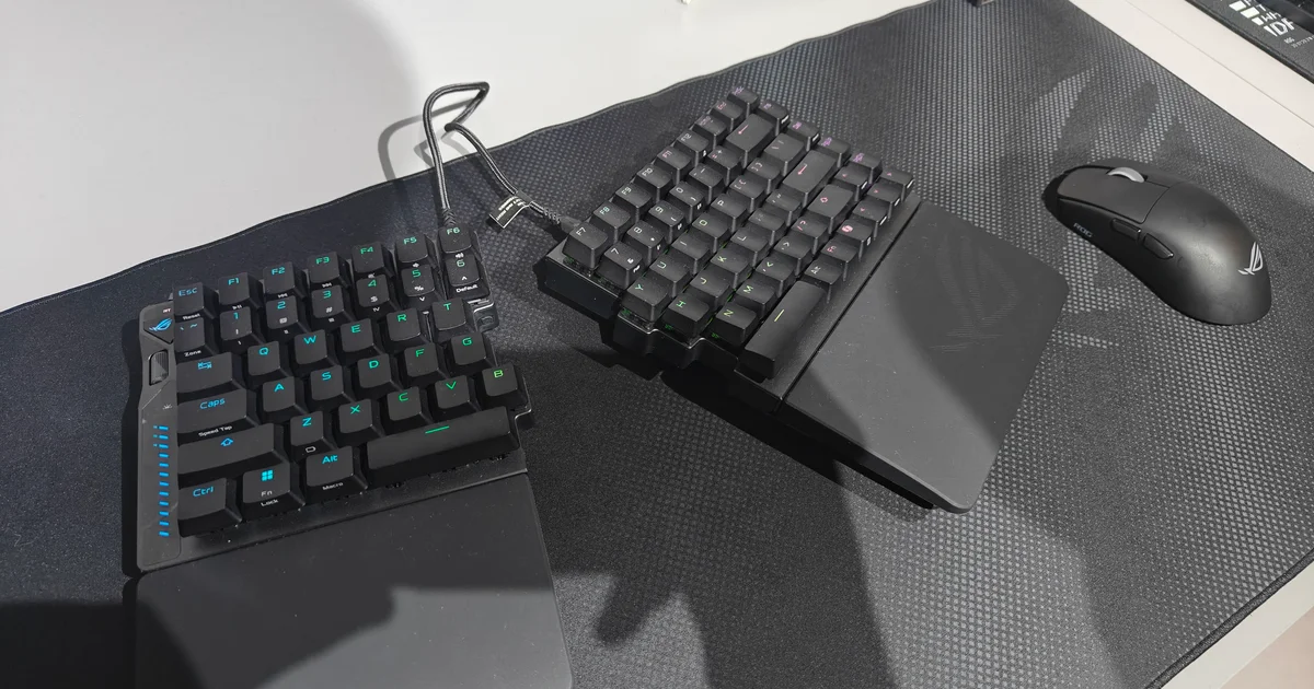 My favourite tech at Gamescom is this “falcon-shaped” split gaming keyboard