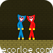 Red and Blue Stickman Huggy